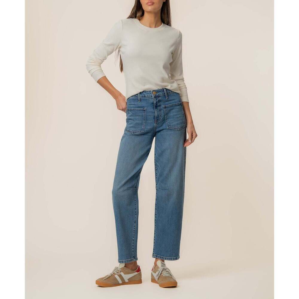 Kut from the Kloth Ashton High Rise Wide Leg Barrel, Size 4/ Dazzlin